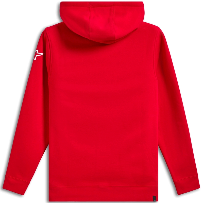 Sweat à capuche Alpinestars Wordmark 3 rouge et blanc