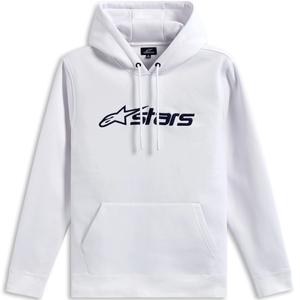 Sweat à capuche Alpinestars Blaze 3 blanc-bleu