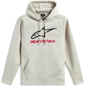 Sweat à capuche Alpinestars Always 3 crème blanc-noir-rouge