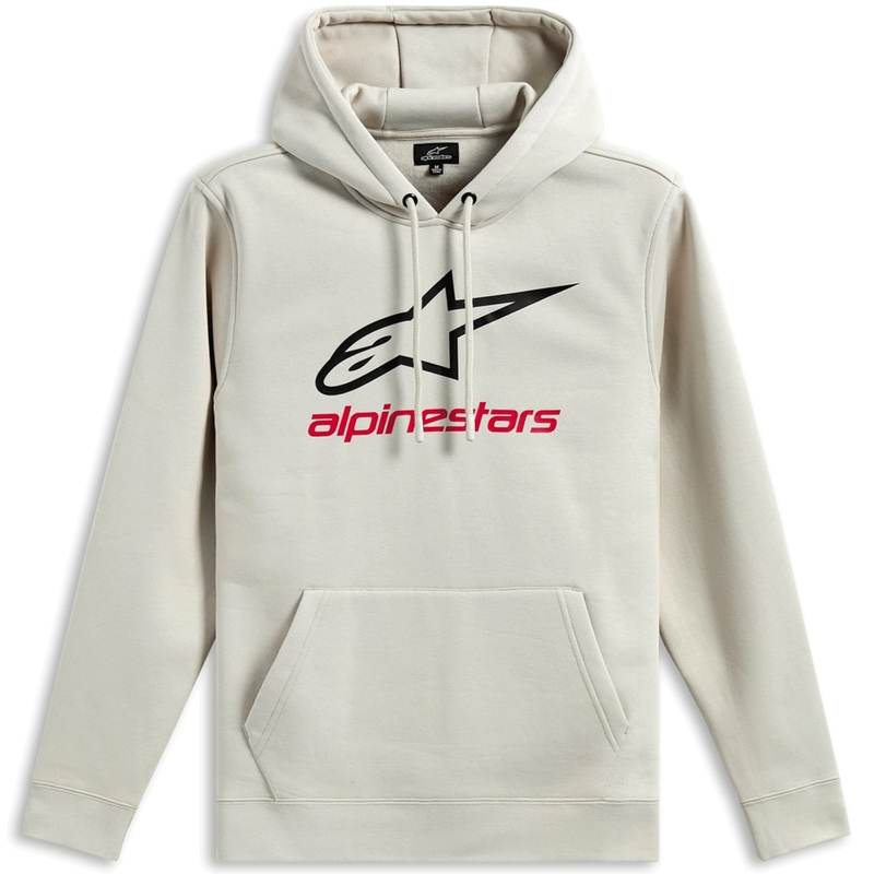 Sweat à capuche Alpinestars Always 3 crème blanc-noir-rouge
