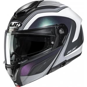 Casque de moto modulable HJC C92 Sirius MC10 noir et blanc