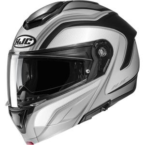 Casque de moto modulable HJC C92 Sirius MC5SF noir-blanc-argent