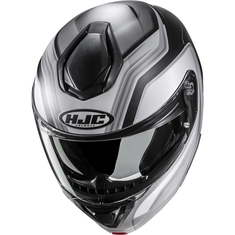 Casque de moto modulable HJC C92 Sirius MC5SF noir-blanc-argent