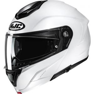 Casque de moto modulable HJC C92 Blanc nacré uni