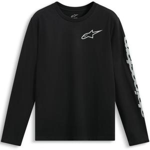 T-shirt à manches longues Alpinestars Trackside CSF noir et blanc