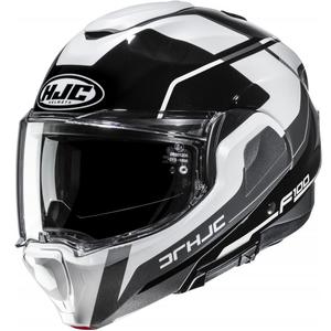 Casque de moto modulable HJC F100 Astra MC5 noir-blanc-gris