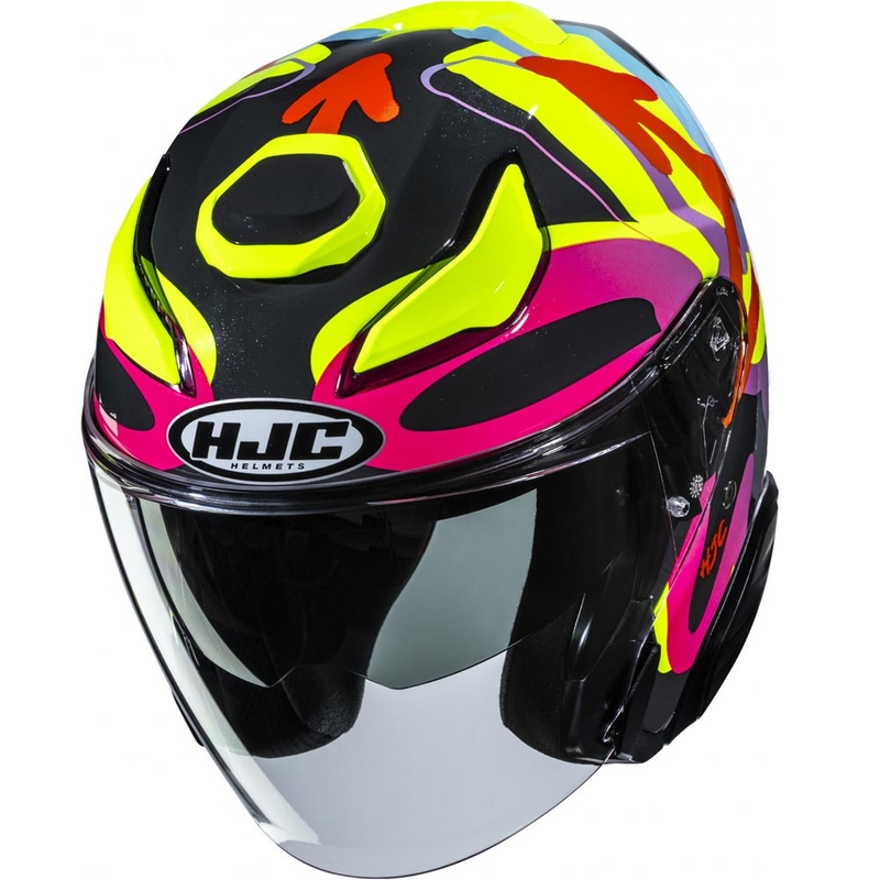 Casque de moto ouvert HJC F31 Sora MC38 noir