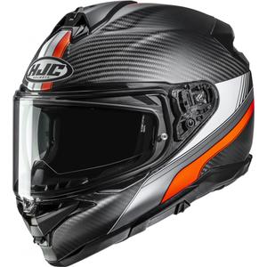 Casque intégral de moto HJC F72 Carbon Eos MC6HSF noir-orange
