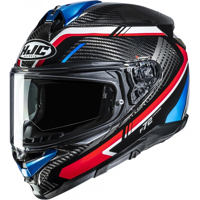 Casque intégral de moto HJC F72 Carbon Kairo MC21 noir-bleu-rouge-blanc