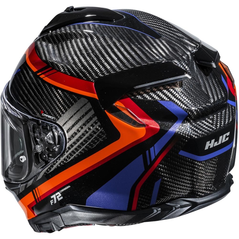Casque intégral de moto HJC F72 Carbon Kairo MC8 noir-orange-rouge-violet