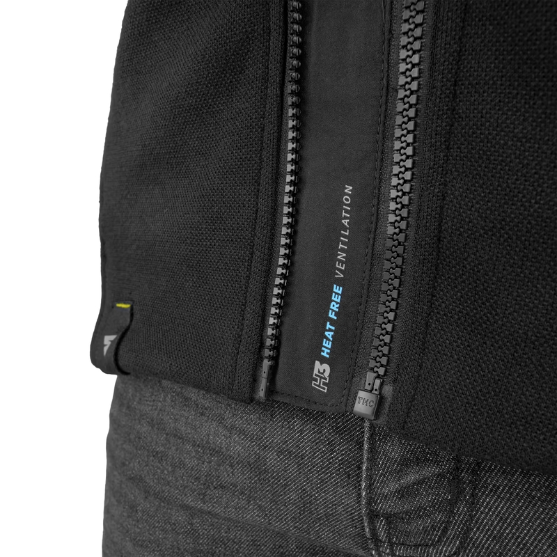 Sweat moto Shima Daybreaker noir-jaune fluo