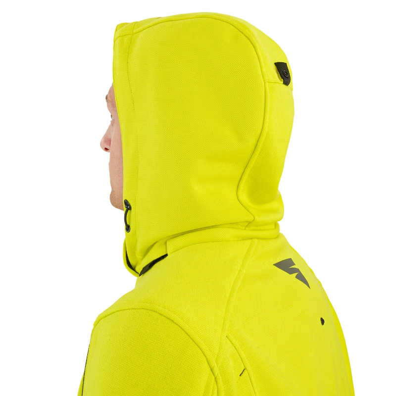 Sweat moto Shima Daybreaker noir-jaune fluo