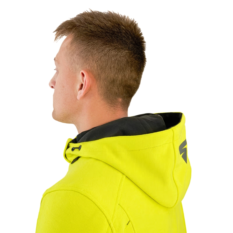 Sweat moto Shima Daybreaker noir-jaune fluo