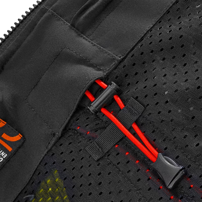 Sweat moto Shima Daybreaker noir-jaune fluo
