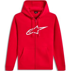 Sweat à capuche zippé Alpinestars Ageless 3 rouge et blanc