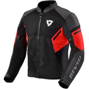 Veste moto Revit GT-R Air 3 noir-rouge fluo