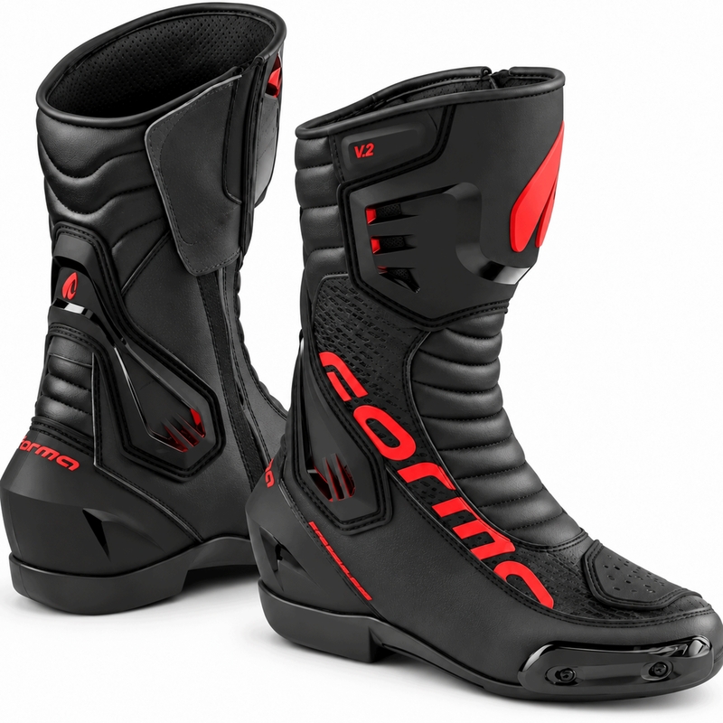 Bottes de moto Forma Freccia EVO V.2 noires et rouges