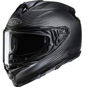 Casque intégral moto HJC F72 Carbon Solid, noir mat