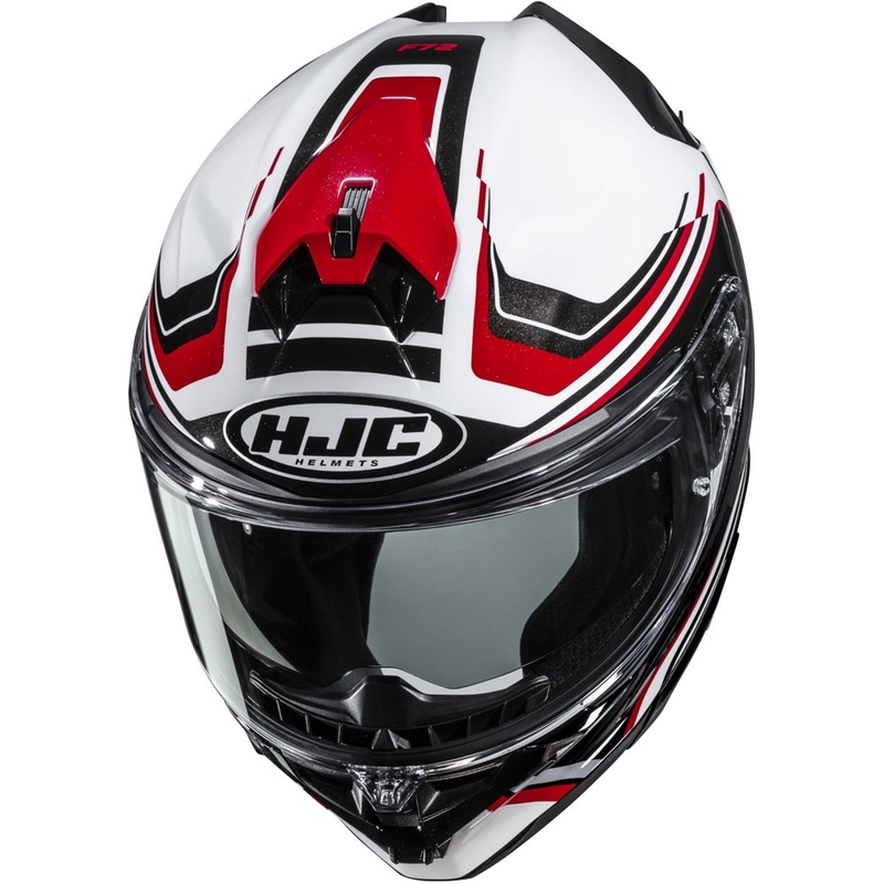 Casque intégral de moto HJC F72 Oflo MC1 blanc-noir-rouge