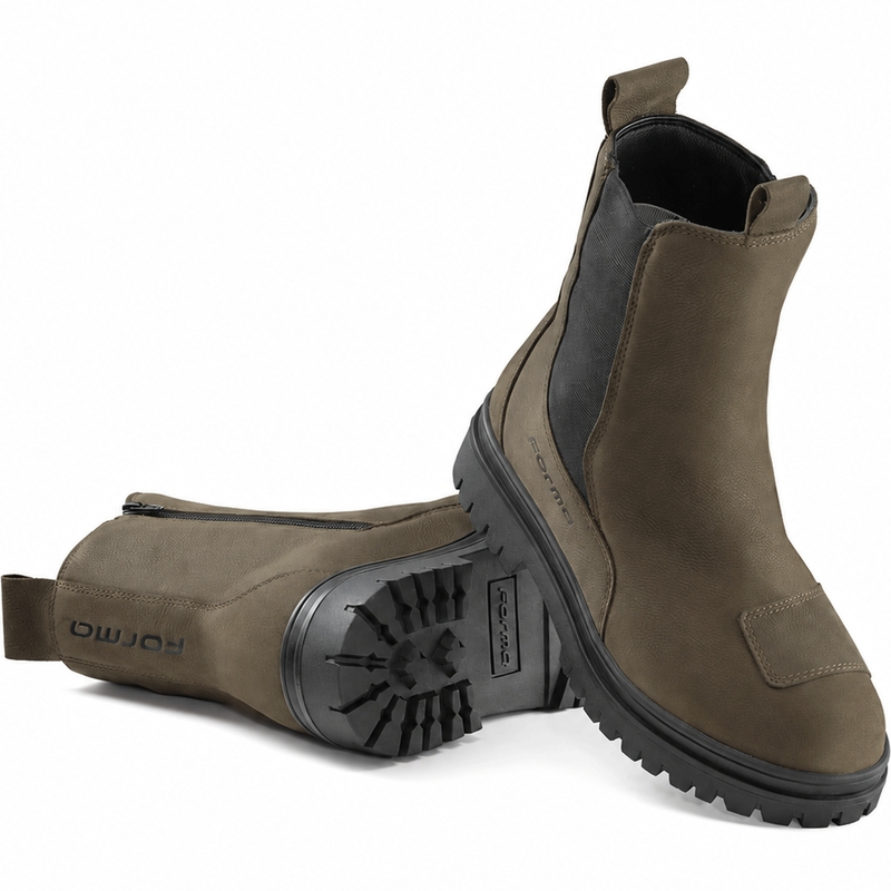 Bottes de moto Forma Spirit pour homme, marron clair-noir