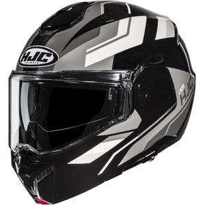 Casque de moto modulable HJC i101 Krone MC5 noir-gris-blanc