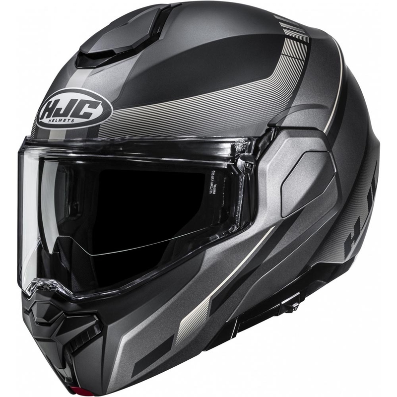 Casque de moto modulable HJC i101 Mira MC9SF noir-gris