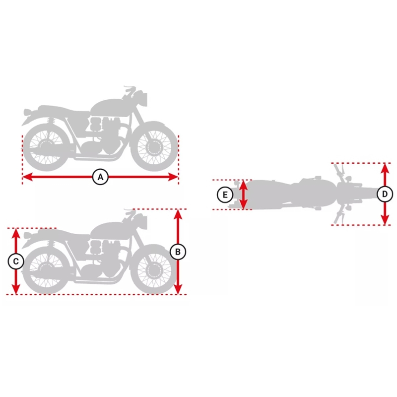 Housse de moto Oxford Solatex argentée