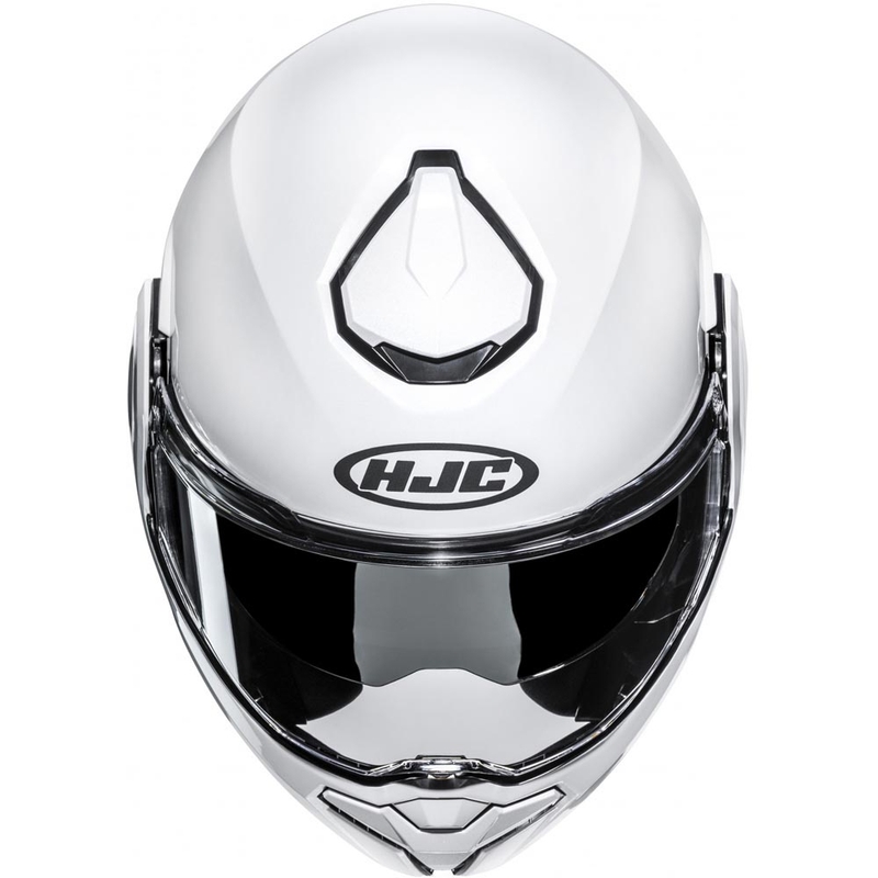 Casque de moto modulable HJC i101 Solid blanc nacré