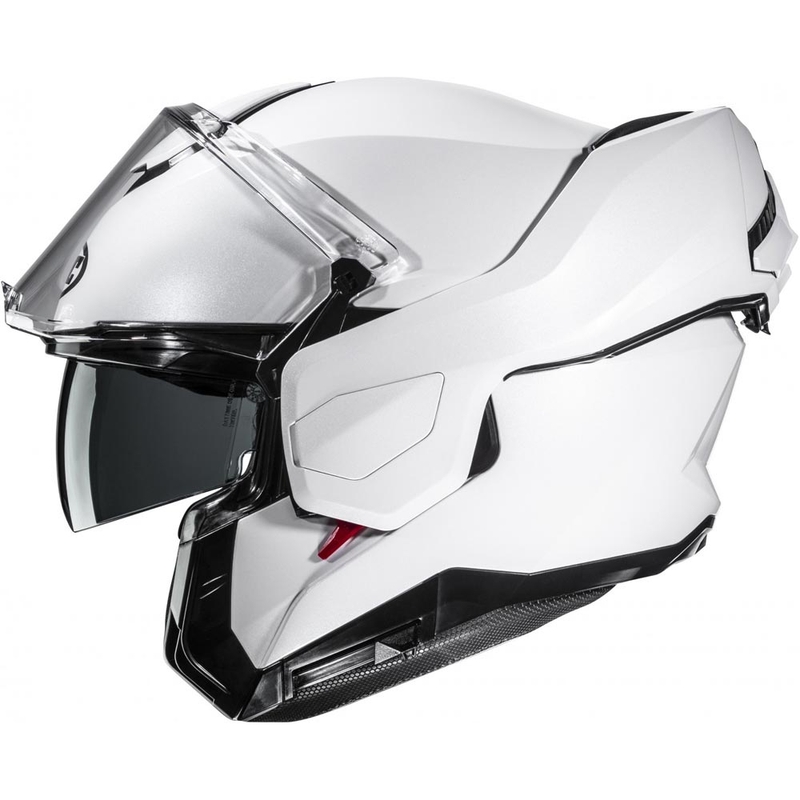 Casque de moto modulable HJC i101 Solid blanc nacré