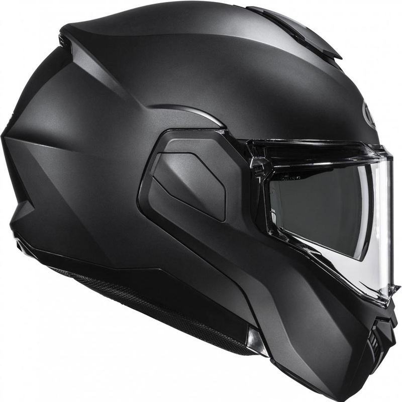 Casque de moto modulable HJC i101 Noir semi-mat uni