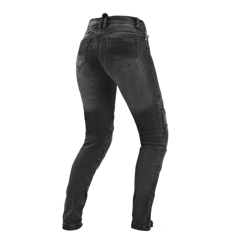 Jean moto long pour femme Shima Jess bleu