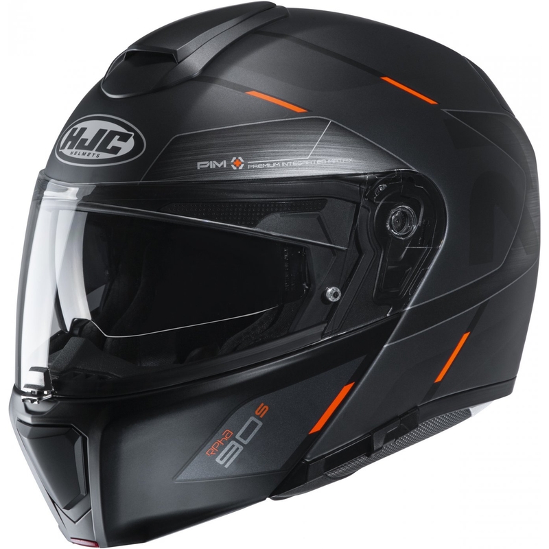 Casque moto pliant HJC RPHA 90S Bekavo MC6HSF noir-orange soldes