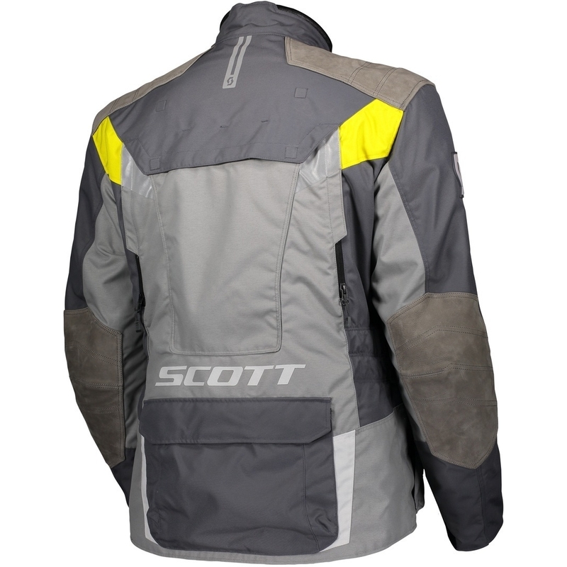 Veste moto SCOTT Dualraid Dryo gris-jaune soldes