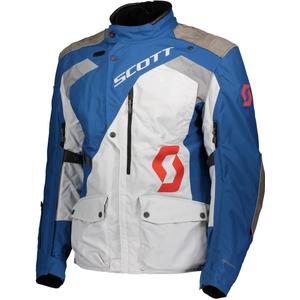 Veste moto SCOTT Dualraid Dryo bleu-gris soldes