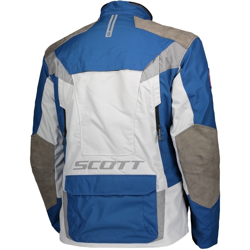 Veste moto SCOTT Dualraid Dryo bleu-gris soldes