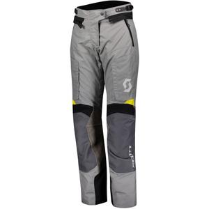 Pantalon de moto SCOTT Dualraid Dryo gris et jaune pour femme soldes