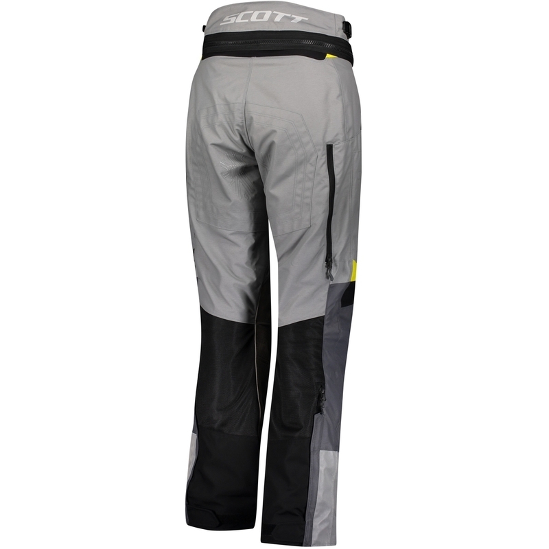 Pantalon de moto SCOTT Dualraid Dryo gris et jaune pour femme soldes