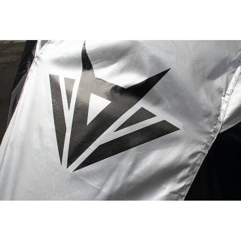 Housse de moto RSA noir et argent