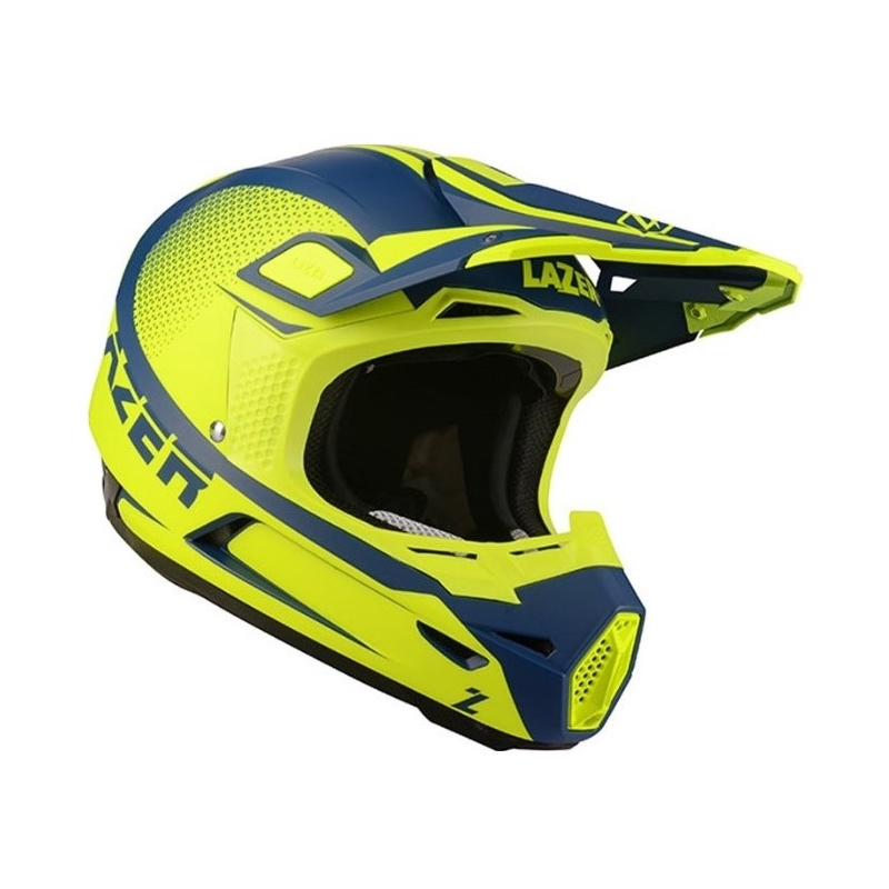 Motokrosová přilba Lazer X9 Sprocket modro-fluo žlutá