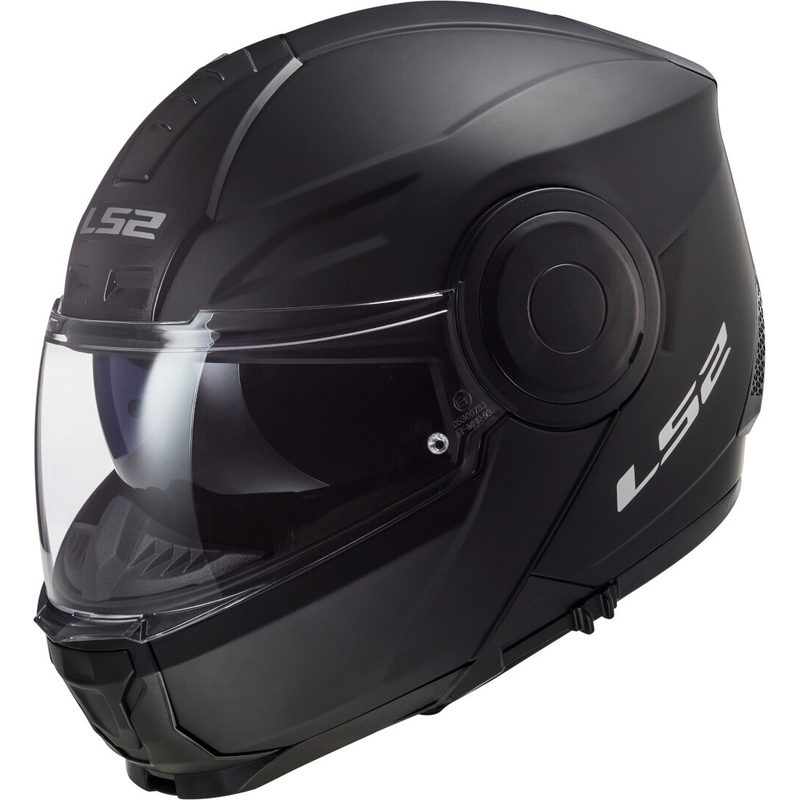 Casque de moto LS2 FF902 Scope Solid Black Matte Flip-up