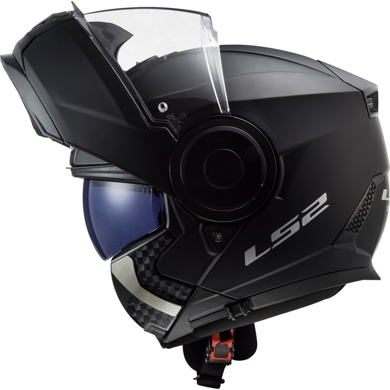 Casque de moto LS2 FF902 Scope Solid Black Matte Flip-up