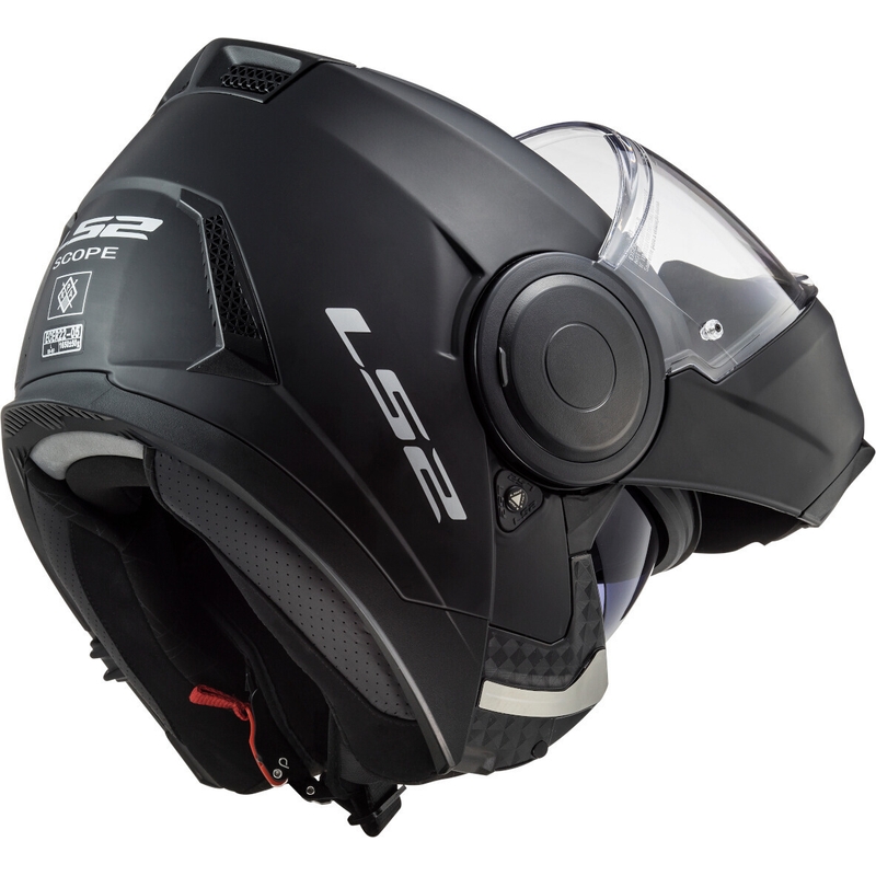 Casque de moto LS2 FF902 Scope Solid Black Matte Flip-up