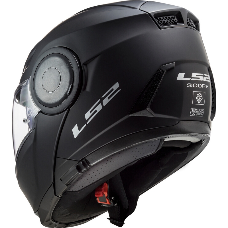 Casque de moto LS2 FF902 Scope Solid Black Matte Flip-up