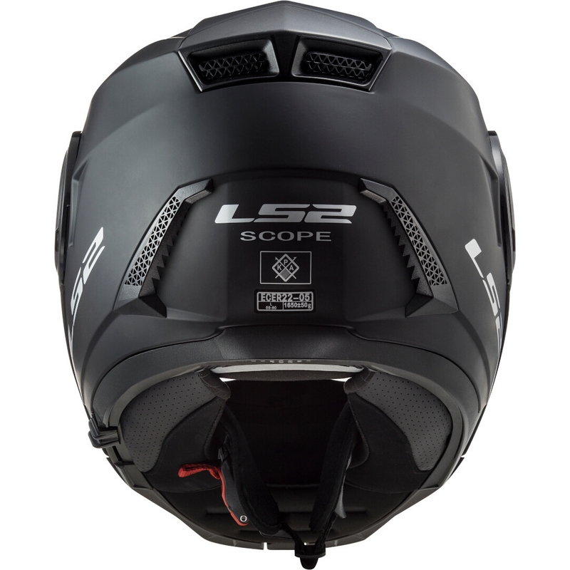 Casque de moto LS2 FF902 Scope Solid Black Matte Flip-up