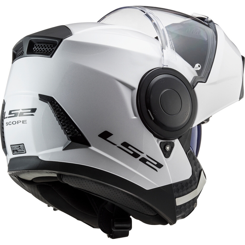 LS2 FF902 Scope Solid Motorcycle Helmet Blanc