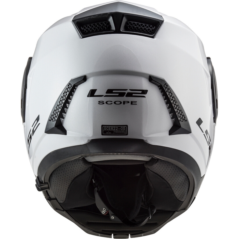 LS2 FF902 Scope Solid Motorcycle Helmet Blanc