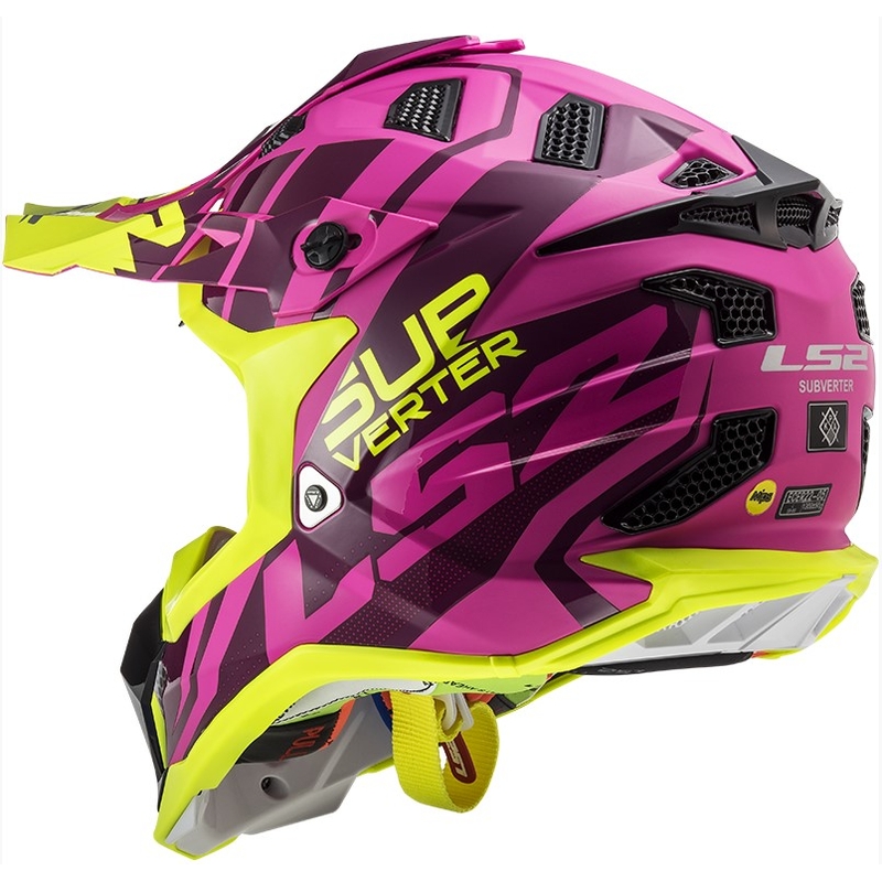 Motokrosová přilba LS2 MX470 Subverter Troop růžovo-fluo žlutá výprodej