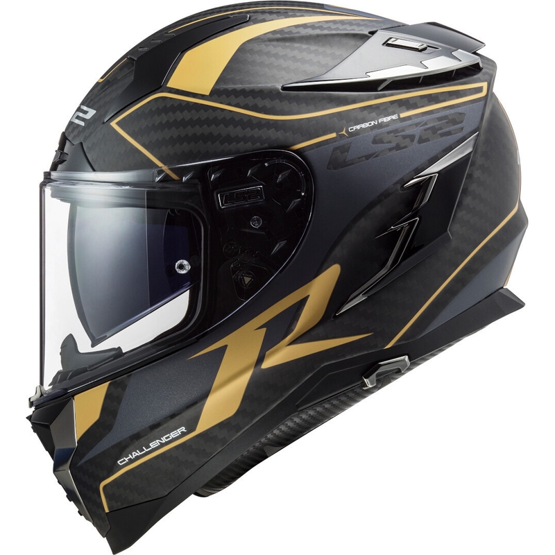 Integrální přilba na motorku LS2 FF327 Challenger C Grid černo-zlatá výprodej