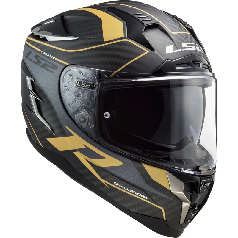 Integrální přilba na motorku LS2 FF327 Challenger C Grid černo-zlatá výprodej