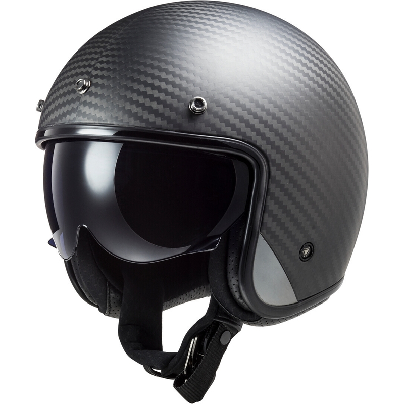 Casque moto ouvert LS2 OF601 Bob C Carbon